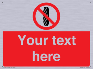 Custom Do Not Change Grinding Wheel Sign